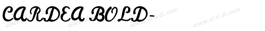 CARDEA BOLD字体转换